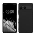 kwmobile Hülle kompatibel mit Sony Xperia 10 VII Hülle - weiches TPU Silikon Case - Cover geeignet für kabelloses Laden - Schwarz Schwarz  