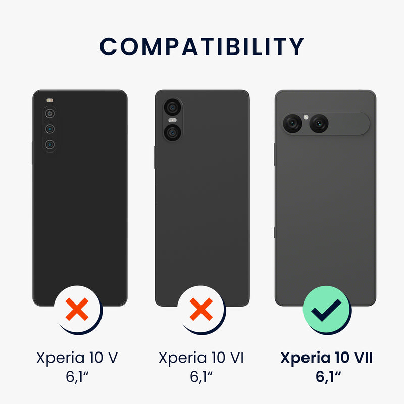 kwmobile Handyhülle für Sony Xperia 10 VII Hülle - Kabelloses Laden - Schutzhülle Cover