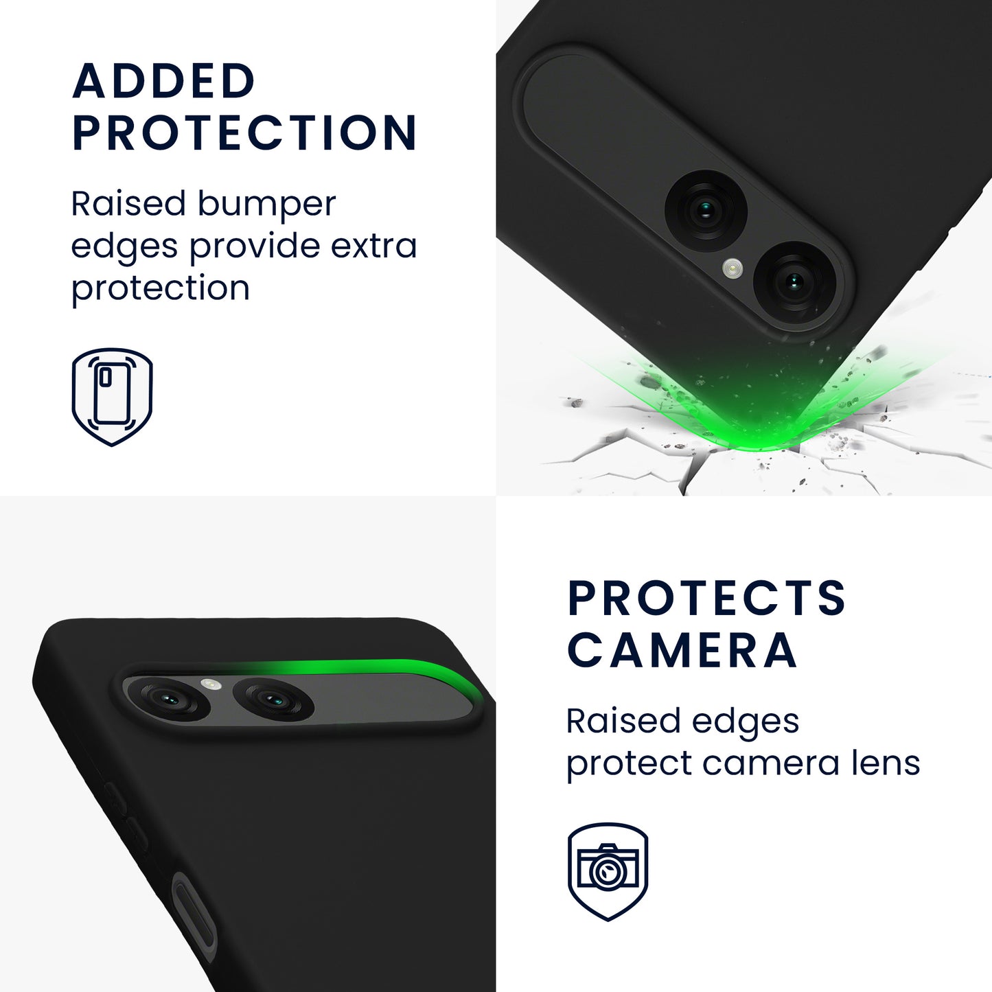kwmobile Handyhülle für Sony Xperia 10 VII Hülle - Kabelloses Laden - Schutzhülle Cover