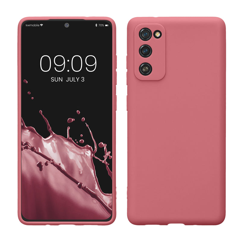 kwmobile Handyhülle kompatibel mit Samsung Galaxy S20 FE Hülle - Handy Case aus weichem Silikon in Dark Rose Dark Rose  