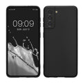 kwmobile Handyhülle kompatibel mit Samsung Galaxy S21 Hülle - Handy Case aus weichem Silikon in Schwarz Schwarz  