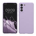 kwmobile Handyhülle kompatibel mit Samsung Galaxy S21 Hülle - Handy Case aus weichem Silikon in Lavendel Lavendel  