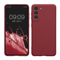 kwmobile Handyhülle kompatibel mit Samsung Galaxy S21 Hülle - Handy Case aus weichem Silikon in Bordeaux Violett Bordeaux Violett  