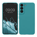 kwmobile Handyhülle kompatibel mit Samsung Galaxy S22 Hülle - Handy Case aus weichem Silikon in Petrol matt Petrol matt  