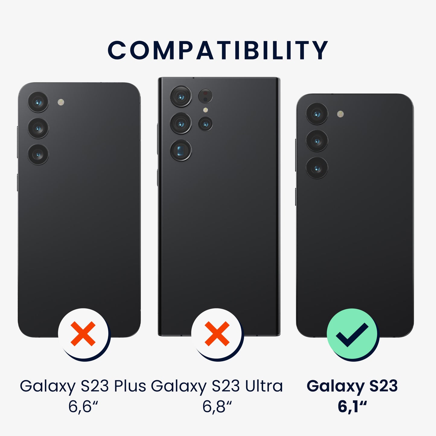 kwmobile Handyhülle für Samsung Galaxy S23 Hülle - weiches Handy Silikon Case - Schutzhülle Cover