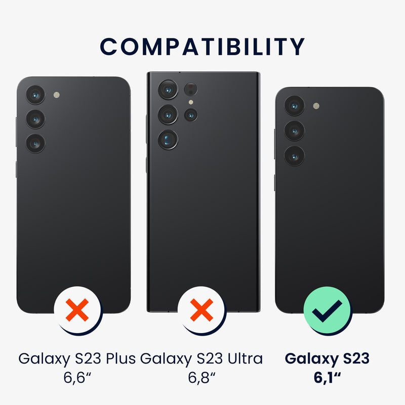 kwmobile Handyhülle für Samsung Galaxy S23 Hülle - weiches Handy Silikon Case - Schutzhülle Cover