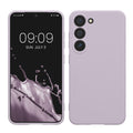kwmobile Handyhülle kompatibel mit Samsung Galaxy S23 Hülle - Handy Case aus weichem Silikon in Lavendel Lavendel  