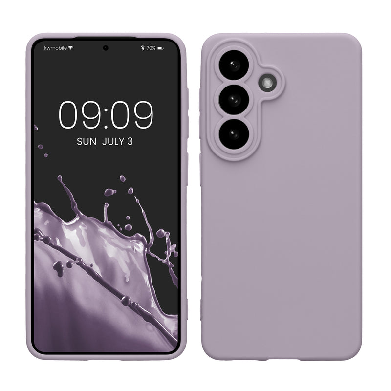 kwmobile Handyhülle kompatibel mit Samsung Galaxy S26 Hülle - Handy Case aus weichem Silikon in Lavendel Lavendel  