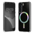 kwmobile Hülle kompatibel mit Samsung Galaxy S22 Handyhülle Hard Case mit TPU Bumber Schutzhülle kompatibel mit MagSafe Kameraschutz