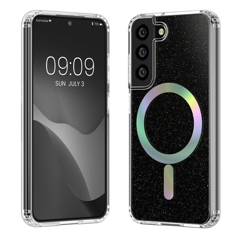 kwmobile Hülle kompatibel mit Samsung Galaxy S22 Handyhülle Hard Case mit TPU Bumber Schutzhülle kompatibel mit MagSafe Kameraschutz