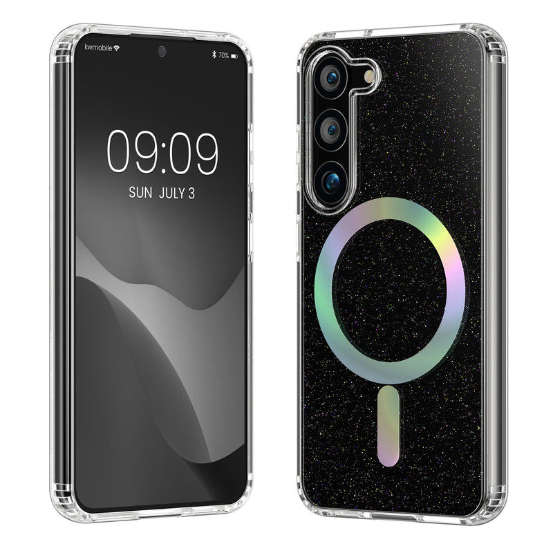 kwmobile Hülle kompatibel mit Samsung Galaxy S23 Handyhülle Hard Case mit TPU Bumber Schutzhülle kompatibel mit MagSafe Kameraschutz
