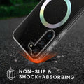kwmobile Hülle kompatibel mit Samsung Galaxy S23 Handyhülle Hard Case mit TPU Bumber Schutzhülle kompatibel mit MagSafe Kameraschutz