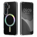 kwmobile Hülle kompatibel mit Samsung Galaxy S26 Handyhülle - Hard Case mit TPU Bumber - Schutzhülle kompatibel mit MagSafe - Kameraschutz - Transparent Transparent  [dsg01]
