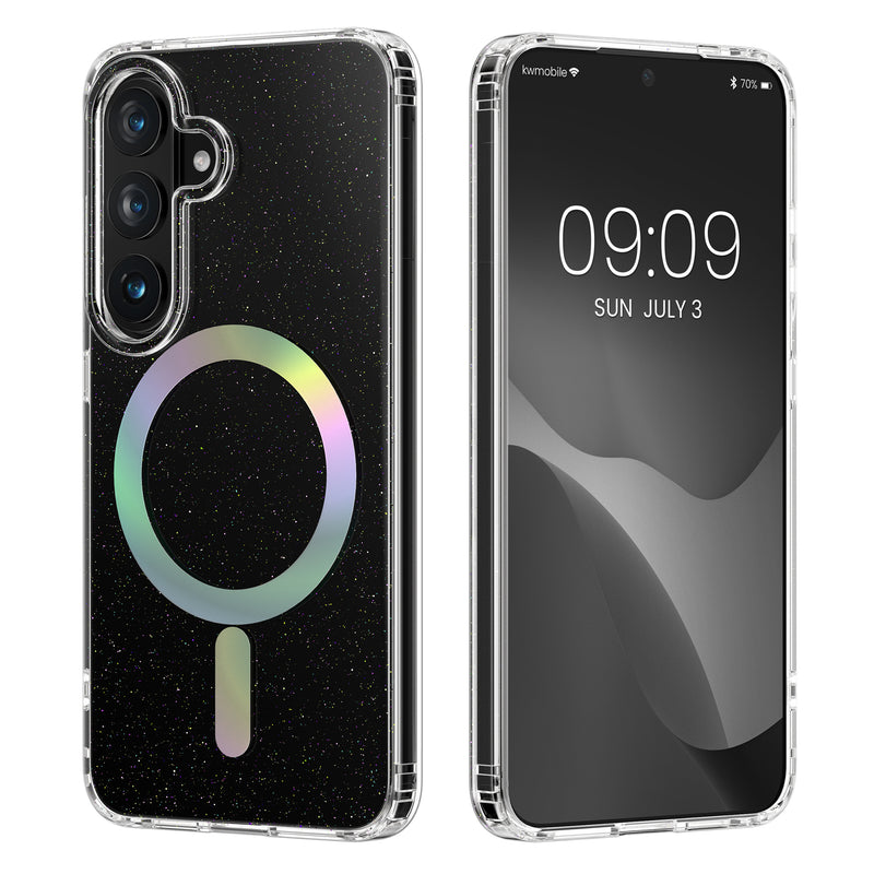 kwmobile Hülle kompatibel mit Samsung Galaxy S26 Handyhülle - Hard Case mit TPU Bumber - Schutzhülle kompatibel mit MagSafe - Kameraschutz - Transparent Transparent  [dsg01]