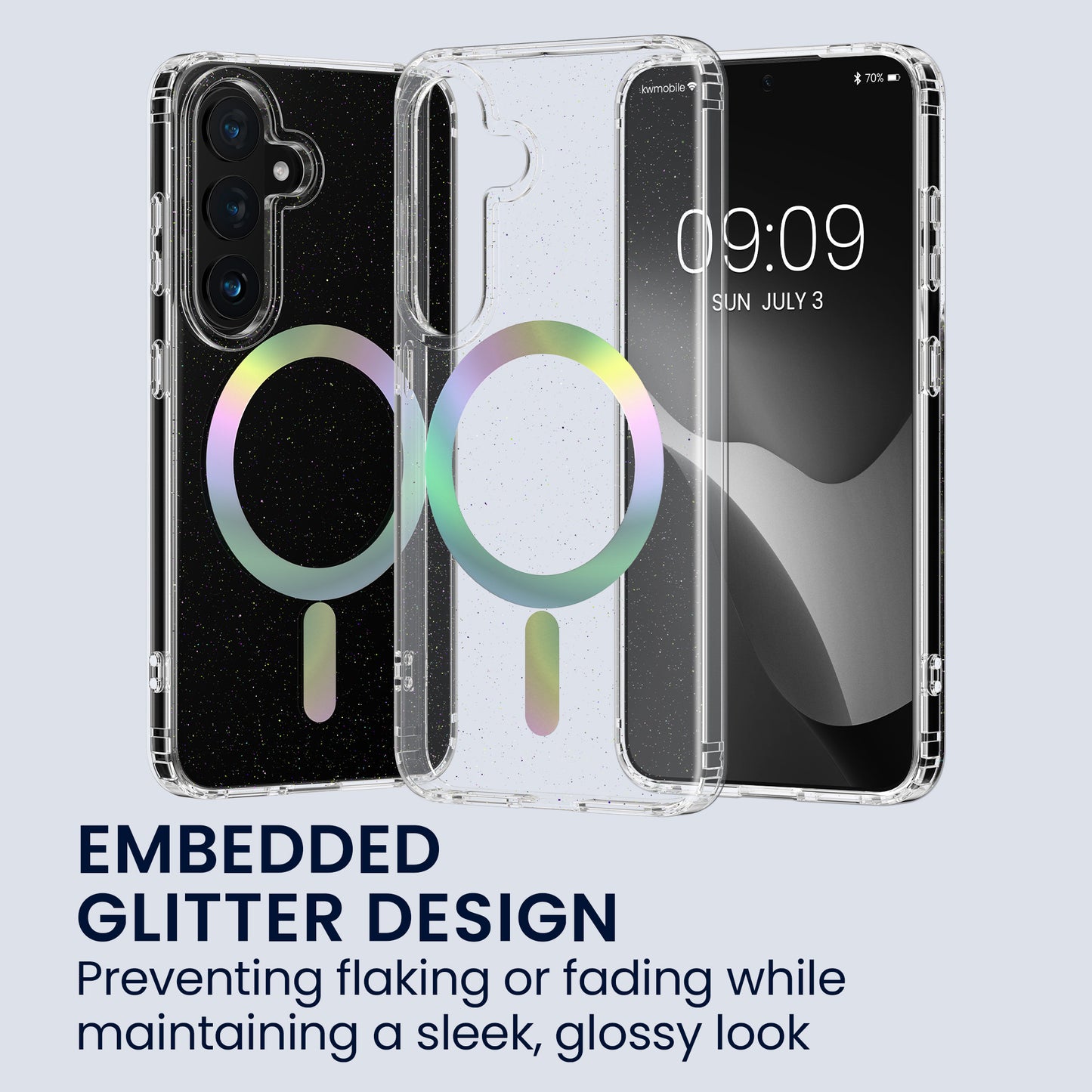 kwmobile Hülle kompatibel mit Samsung Galaxy S26 Handyhülle Hard Case mit TPU Bumper Schutzhülle kompatibel mit MagSafe Kameraschutz