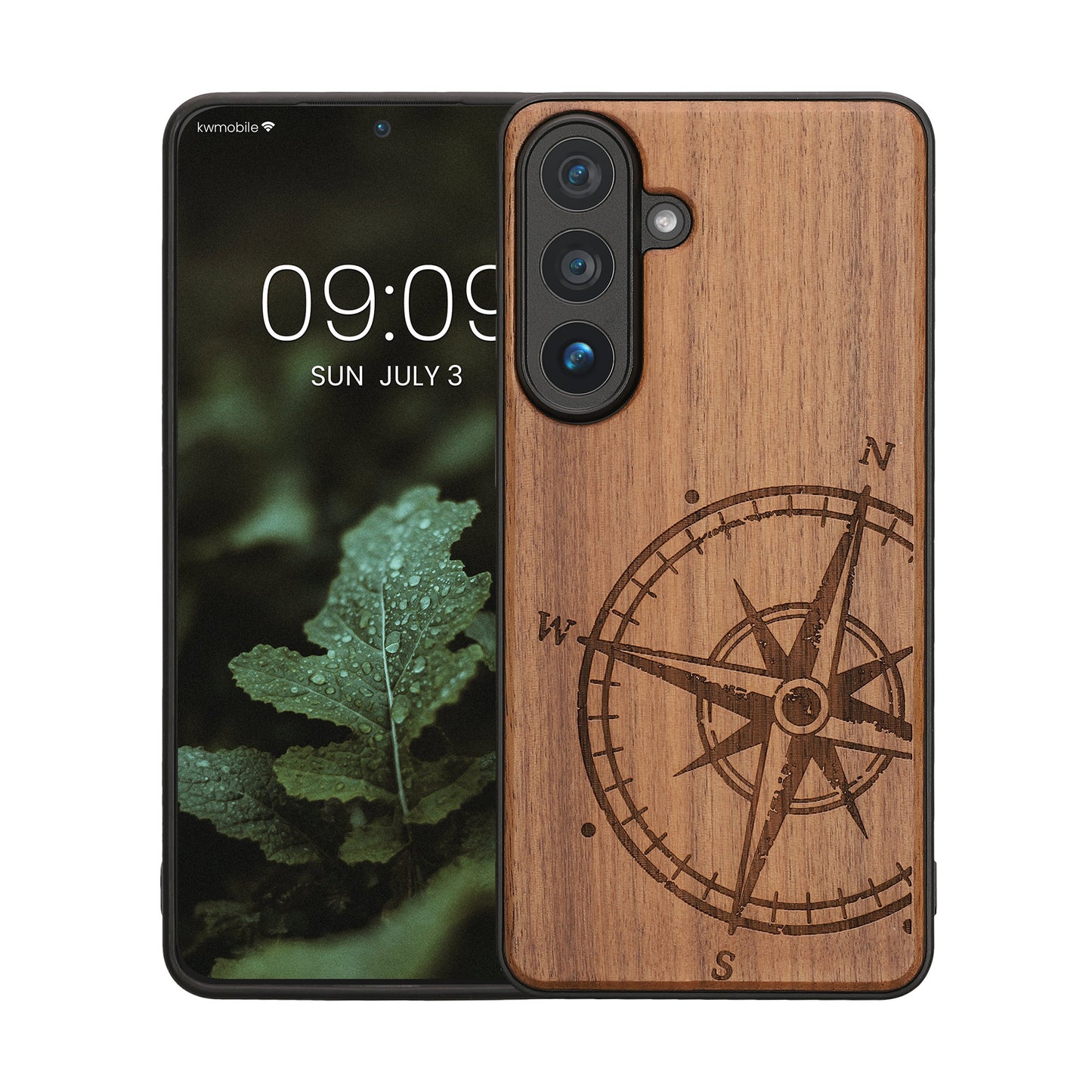 kwmobile Hülle kompatibel mit Samsung Galaxy S26 Plus Hülle Handy Cover TPU Handyhülle Kompass Vintage