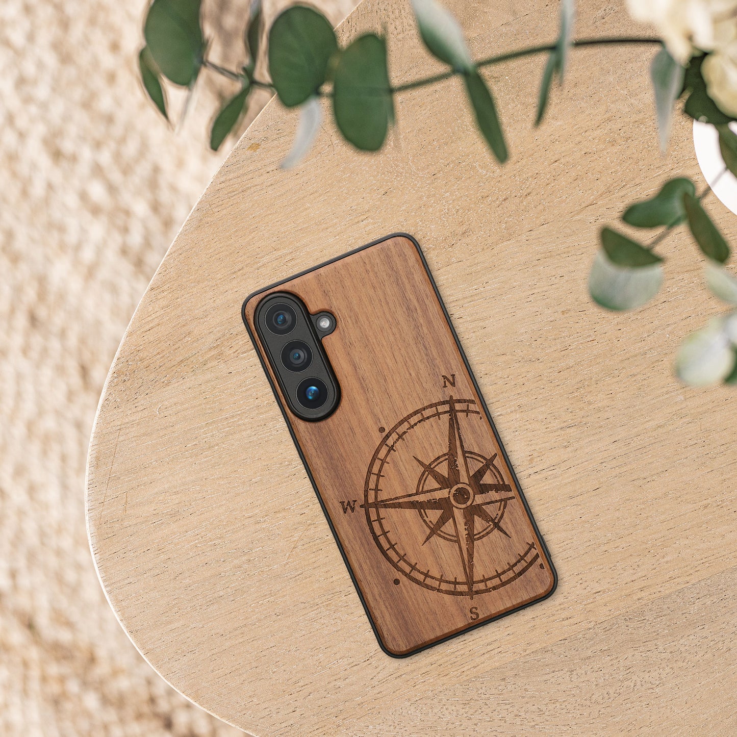 kwmobile Hülle kompatibel mit Samsung Galaxy S26 Plus Hülle Handy Cover TPU Handyhülle Kompass Vintage