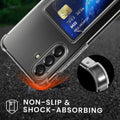 kwmobile Hülle mit Kartenfach kompatibel mit Samsung Galaxy A56 5G - Soft Case - Schutzhülle
