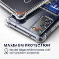 kwmobile Hülle mit Kartenfach kompatibel mit Samsung Galaxy S20 FE Soft Case Schutzhülle