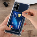 kwmobile Hülle mit Kartenfach kompatibel mit Samsung Galaxy S20 FE Soft Case Schutzhülle