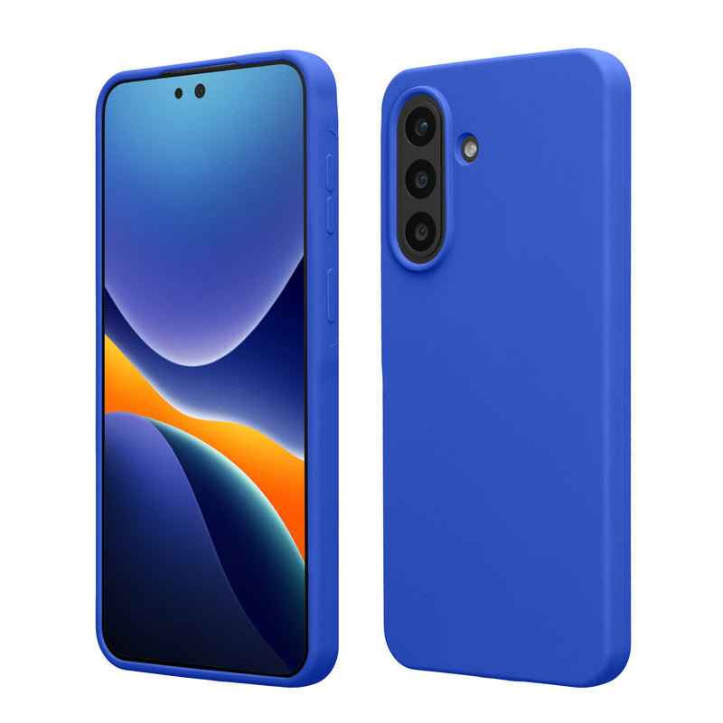 kwmobile Hülle kompatibel mit Samsung Galaxy A57 5G Hülle - Silikon Handy Case - Handyhülle weiche Oberfläche - kabelloses Laden - Baltik Blau Baltik Blau  