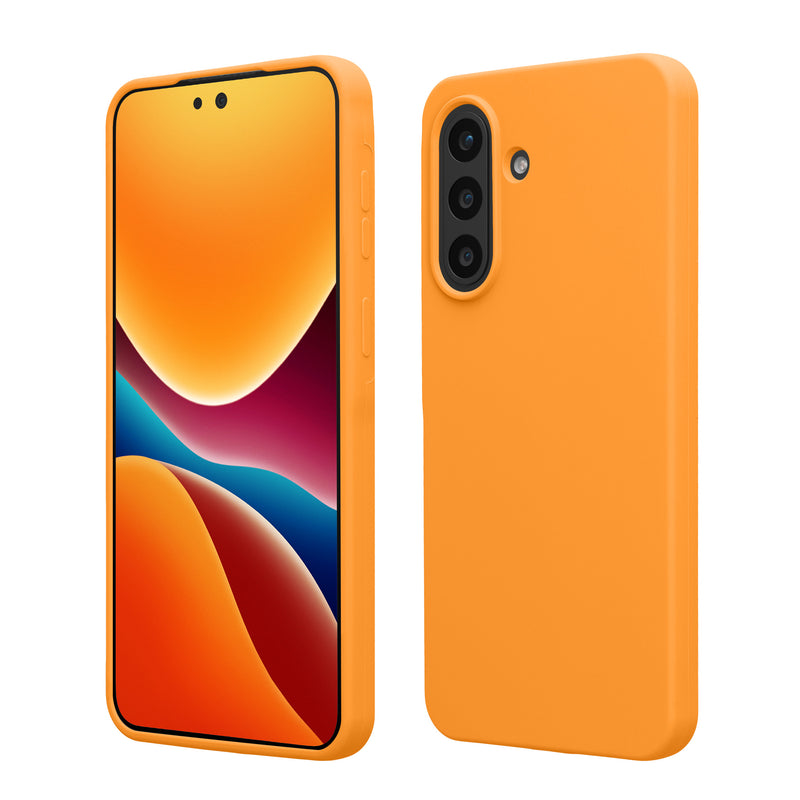kwmobile Hülle kompatibel mit Samsung Galaxy A57 5G Hülle - Silikon Handy Case - Handyhülle weiche Oberfläche - kabelloses Laden - Fruity Orange Fruity Orange  