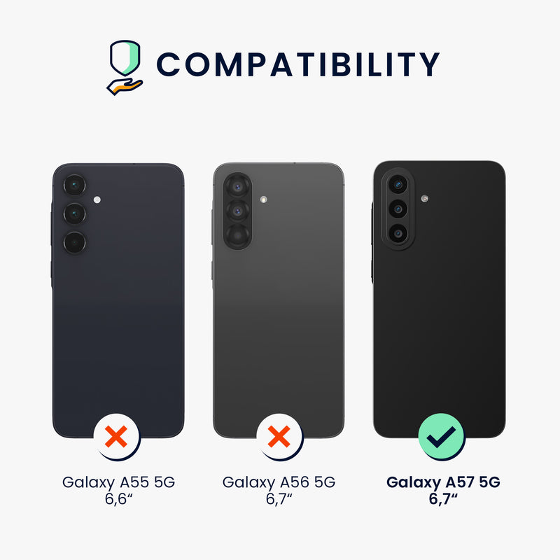 kwmobile Handyhülle für Samsung Galaxy A57 5G Hülle - Kabelloses Laden - Schutzhülle Cover
