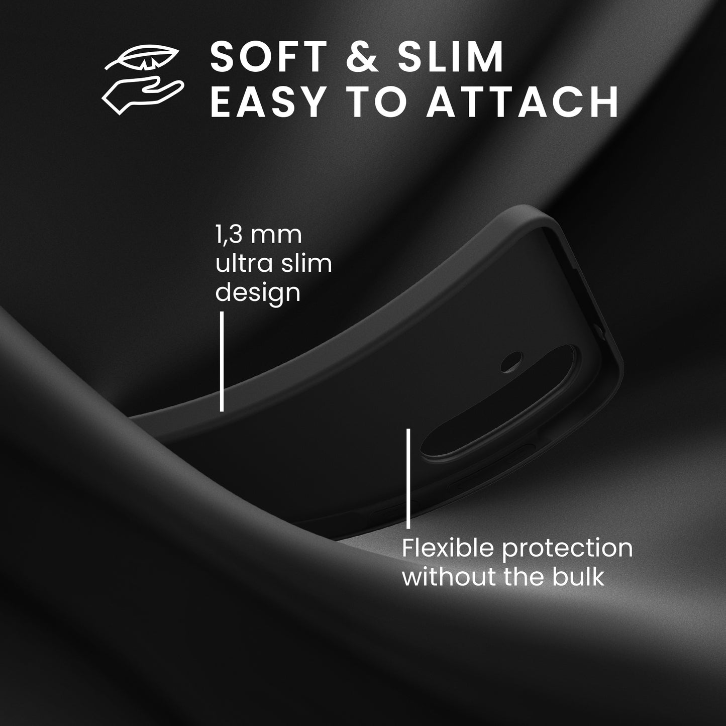 kwmobile Handyhülle für Samsung Galaxy A57 5G Hülle - Kabelloses Laden - Schutzhülle Cover