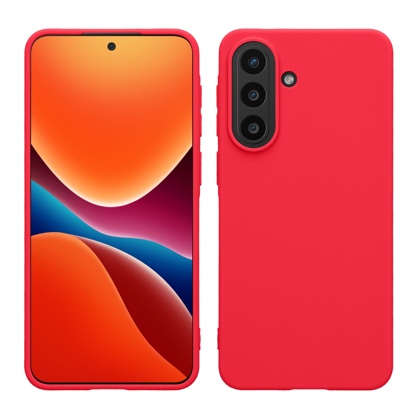 kwmobile Hülle kompatibel mit Samsung Galaxy A57 5G Hülle - weiches TPU Silikon Case - Cover geeignet für kabelloses Laden - Neon Pink Neon Pink  