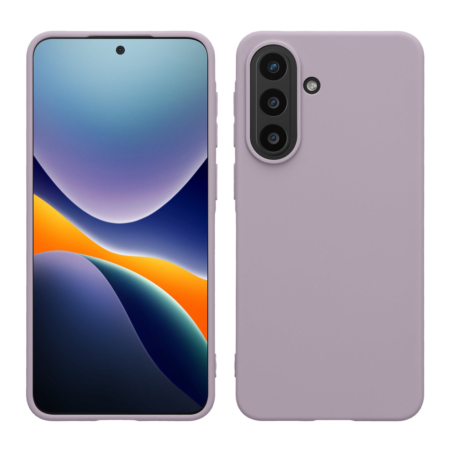 kwmobile Hülle kompatibel mit Samsung Galaxy A57 5G Hülle - weiches TPU Silikon Case - Cover geeignet für kabelloses Laden - Lavendel Lavendel  