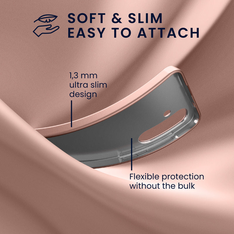 kwmobile Handyhülle für Samsung Galaxy A57 5G Hülle - Silikon Case schimmernd - Schutzhülle Cover