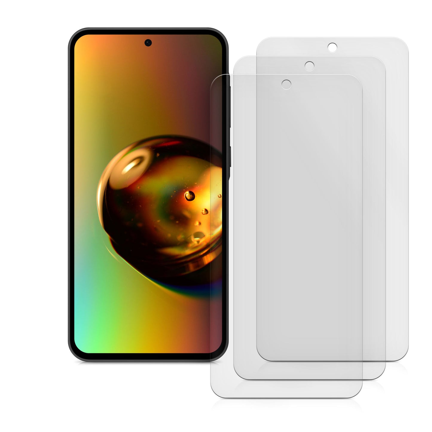 3x Displayschutzfolie matt kompatibel mit Samsung Galaxy A57 5G