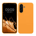 kwmobile Hülle kompatibel mit Samsung Galaxy A37 5G Hülle - Silikon Handy Case - Handyhülle weiche Oberfläche - kabelloses Laden - Fruity Orange Fruity Orange  