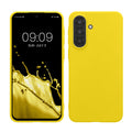 kwmobile Hülle kompatibel mit Samsung Galaxy A37 5G Hülle - weiches TPU Silikon Case - Cover geeignet für kabelloses Laden - Strahlend Gelb Strahlend Gelb  