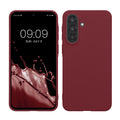 kwmobile Hülle kompatibel mit Samsung Galaxy A37 5G Hülle - weiches TPU Silikon Case - Cover geeignet für kabelloses Laden - Bordeaux Violett Bordeaux Violett  