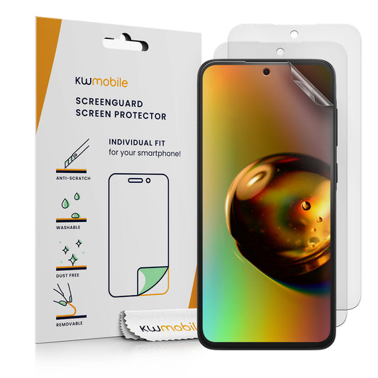 kwmobile 3x Folie matt kompatibel mit Samsung Galaxy A37 5G - Displayschutzfolie Schutzfolie - Displayschutz Displayfolie entspiegelt Matt Transparent  