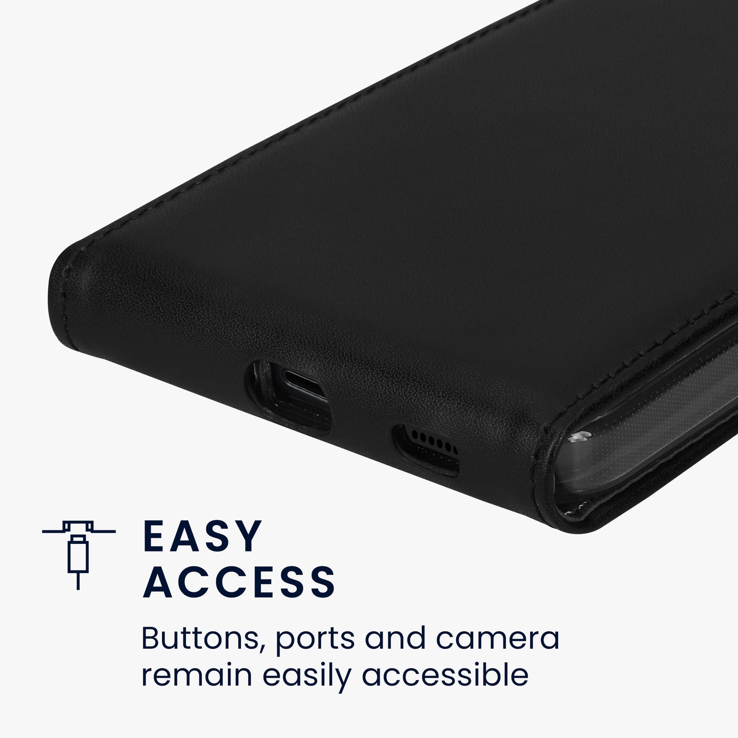 kwmobile Schutzhülle kompatibel mit Samsung Galaxy A37 5G - Flip Case Handyhülle