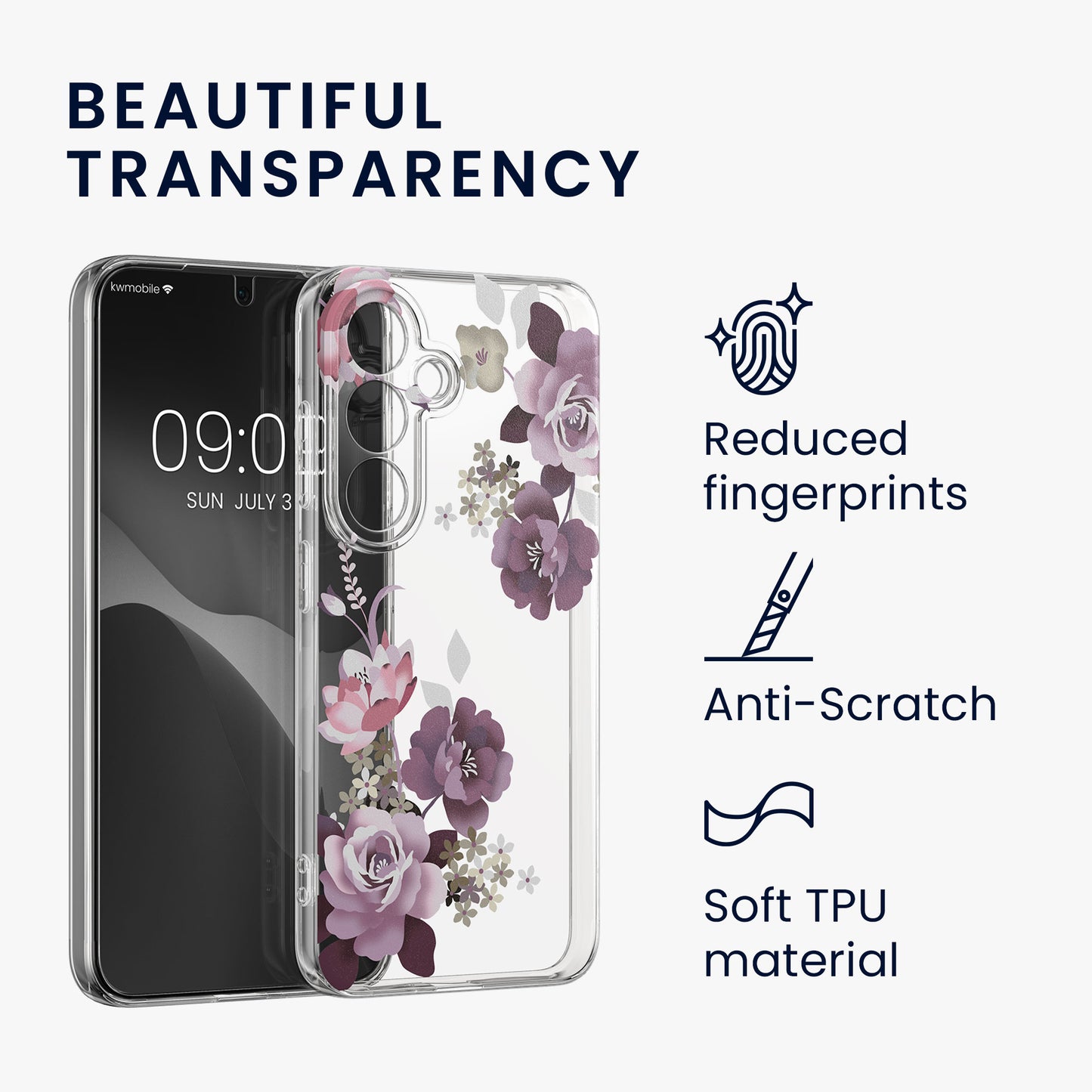 kwmobile Hülle kompatibel mit Samsung Galaxy S26 Plus Handyhülle Mit Glas Schutzfolie