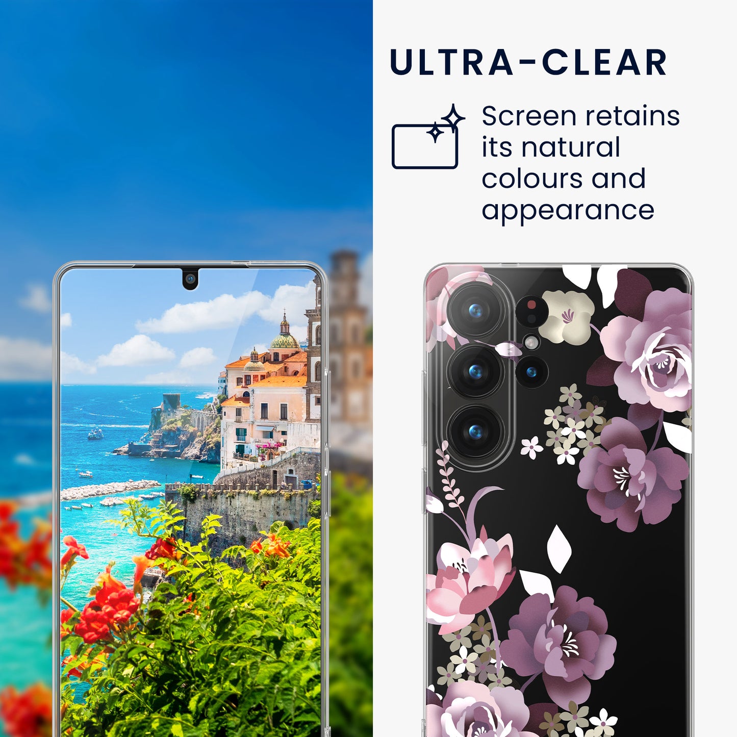 kwmobile Hülle kompatibel mit Samsung Galaxy S26 Ultra Handyhülle Mit Glas Schutzfolie