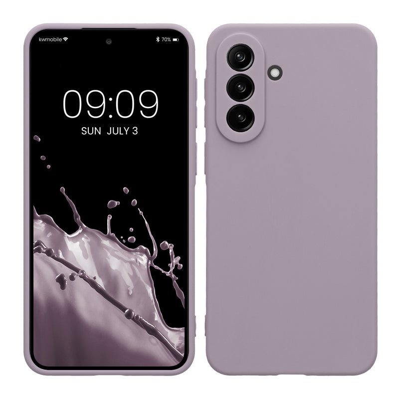 kwmobile Handyhülle kompatibel mit Samsung Galaxy A37 5G Hülle - Handy Case aus weichem Silikon in Lavendel Lavendel  