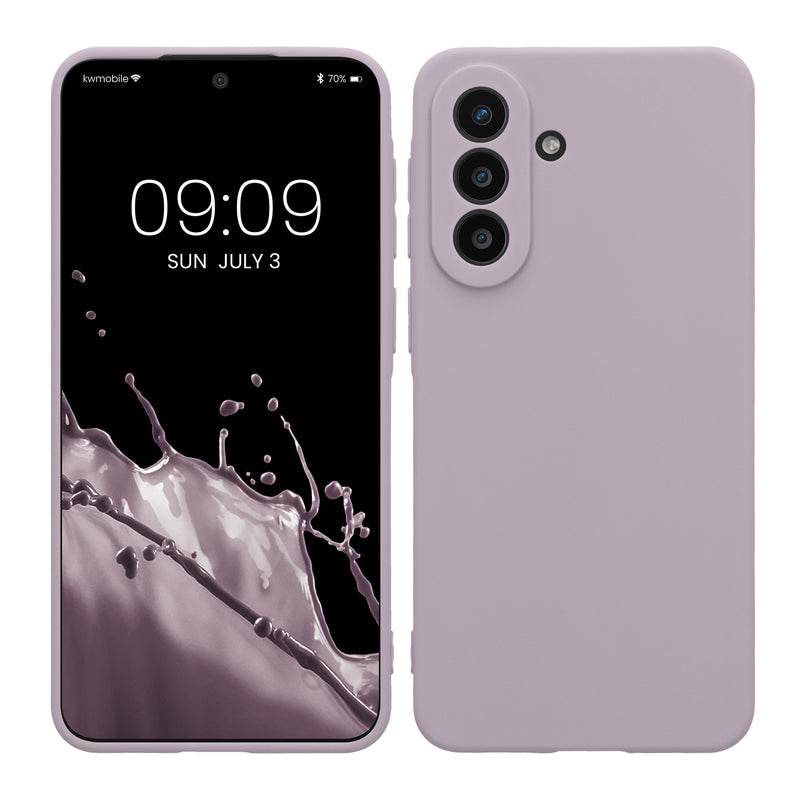 kwmobile Handyhülle kompatibel mit Samsung Galaxy A57 5G Hülle - Handy Case aus weichem Silikon in Lavendel Lavendel  