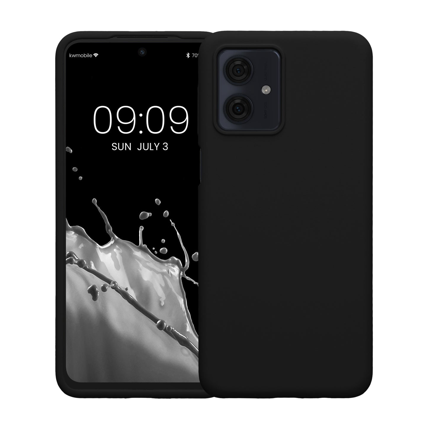 kwmobile Handyhülle für Motorola Moto G54 5G Hülle - Case Silikon - Kabelloses Laden - Schutzhülle Cover