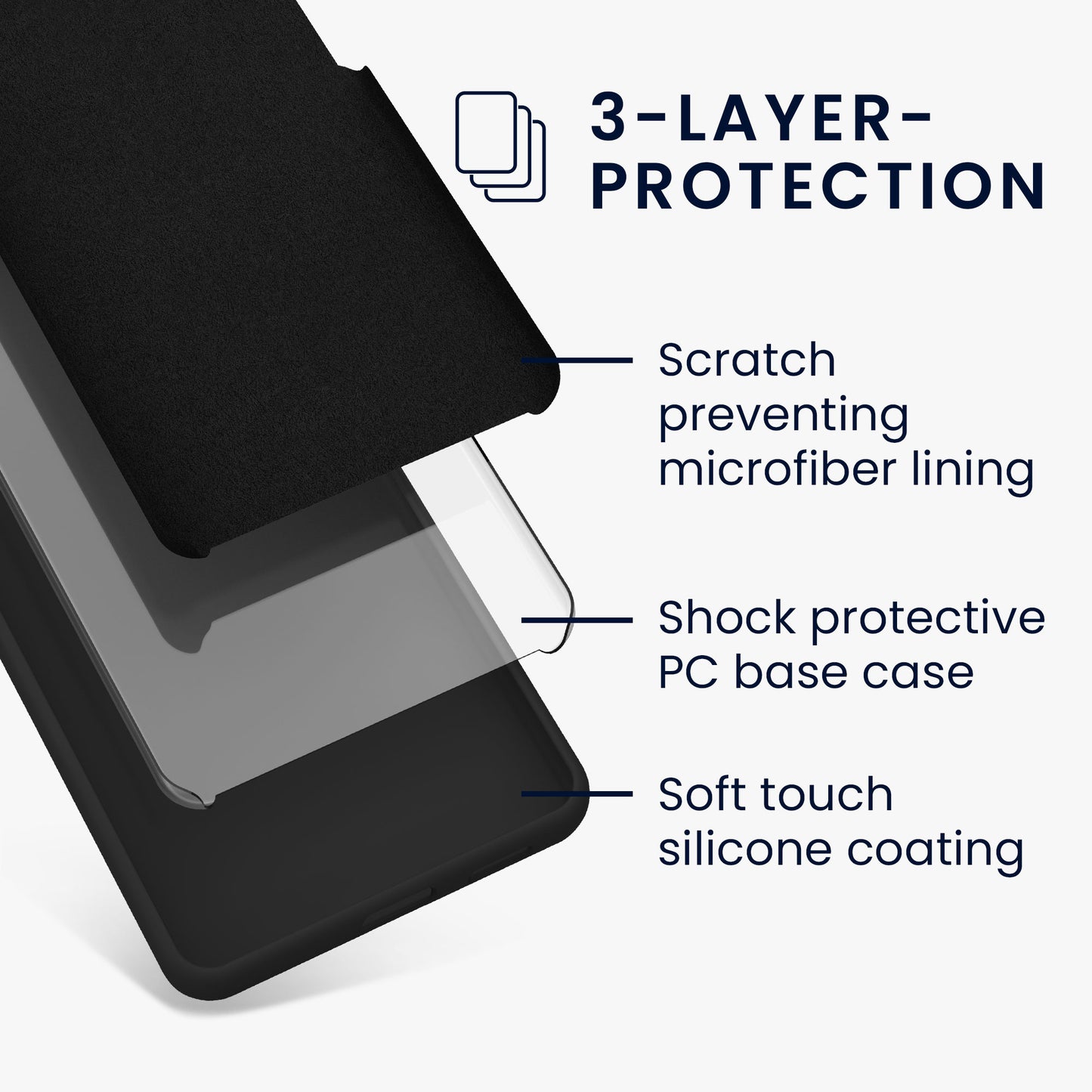 kwmobile Handyhülle für Motorola Moto G54 5G Hülle - Case Silikon - Kabelloses Laden - Schutzhülle Cover