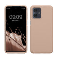 kwmobile Hülle kompatibel mit Motorola Moto G54 5G Hülle - Silikon Handy Case - Handyhülle weiche Oberfläche - kabelloses Laden - Altrosa Altrosa  