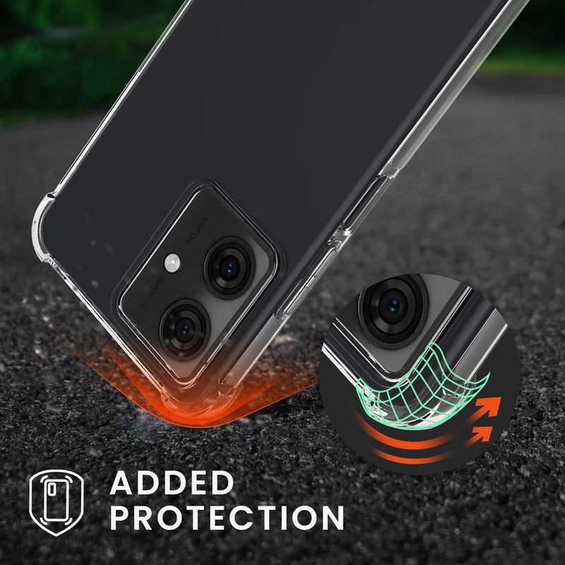 kwmobile Necklace Case kompatibel mit Motorola Moto G54 5G Hülle Silikon Cover mit Handykette Band Handyhülle