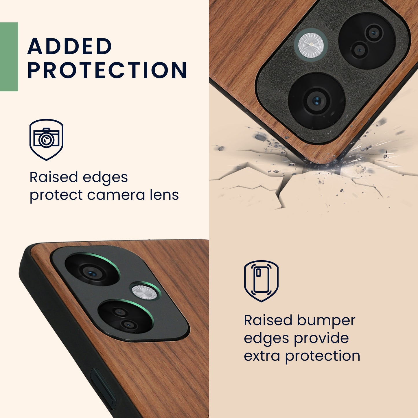 kwmobile Hülle kompatibel mit OnePlus Nord CE 3 Lite 5G / Nord N30 5G Hülle - Handy Cover - TPU Handyhülle Vintage Kompass mit Perlmutt