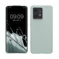 kwmobile Hülle kompatibel mit Motorola Edge 40 Neo Hülle - weiches TPU Silikon Case - Cover geeignet für kabelloses Laden - Cool Mint Cool Mint  
