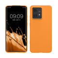 kwmobile Hülle kompatibel mit Motorola Edge 40 Neo Hülle - weiches TPU Silikon Case - Cover geeignet für kabelloses Laden - Fruity Orange Fruity Orange  
