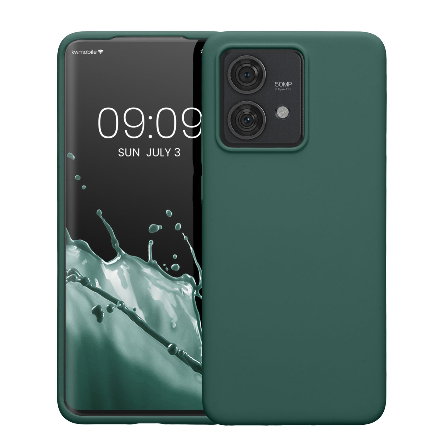 kwmobile Handyhülle für Motorola Edge 40 Neo - Case Silikon - Kabelloses Laden - Schutzhülle Cover
