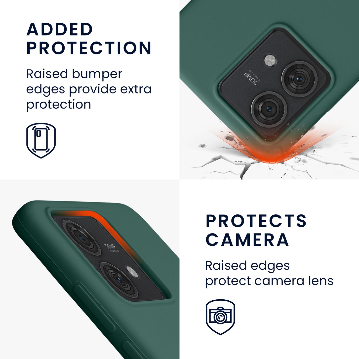 kwmobile Handyhülle für Motorola Edge 40 Neo - Case Silikon - Kabelloses Laden - Schutzhülle Cover